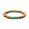 Bracelet - Gardien de l’Équilibre (Œil de Tigre & Malachite)