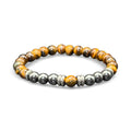 Bracelet - Pacte du Guerrier (Œil de Tigre & Hématite)