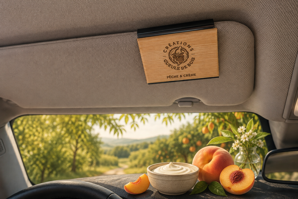 Aromatiseur de voiture - Pêche & Crème