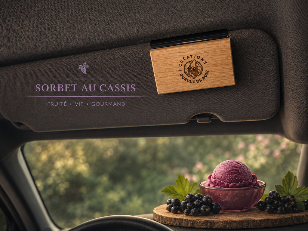 Aromatiseur de voiture - Sorbet au Cassis