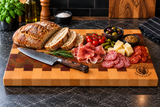 Bloc de boucher en damier en situation dans une cuisine