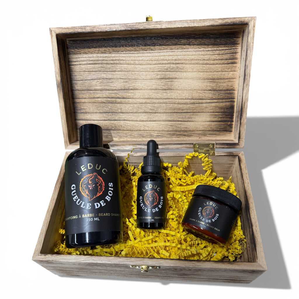 Coffret trio soins barbe bio Leduc - Créations Gueule de Bois