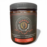 Chandelle de soya 8 oz – Cristaux & mèche de bois crépitante