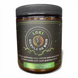 Chandelle de soya 8 oz – Cristaux & mèche de bois crépitante